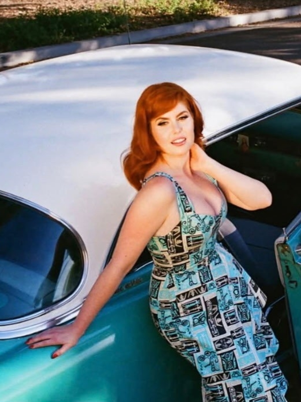 PinUp Girl Clothing Sir Charles Pheonix Tiki Dress - Picture 2 of 9